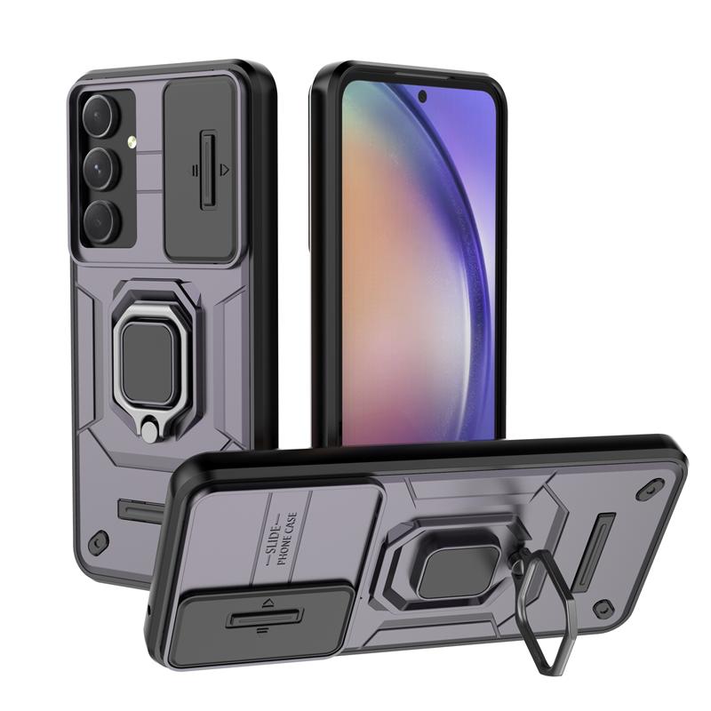 For Samsung Galaxy A36 5G Case Shockproof Armor Magnetic Car Holder Ring Case For Galaxy A36 A 36 Slide Lens Protect Cover