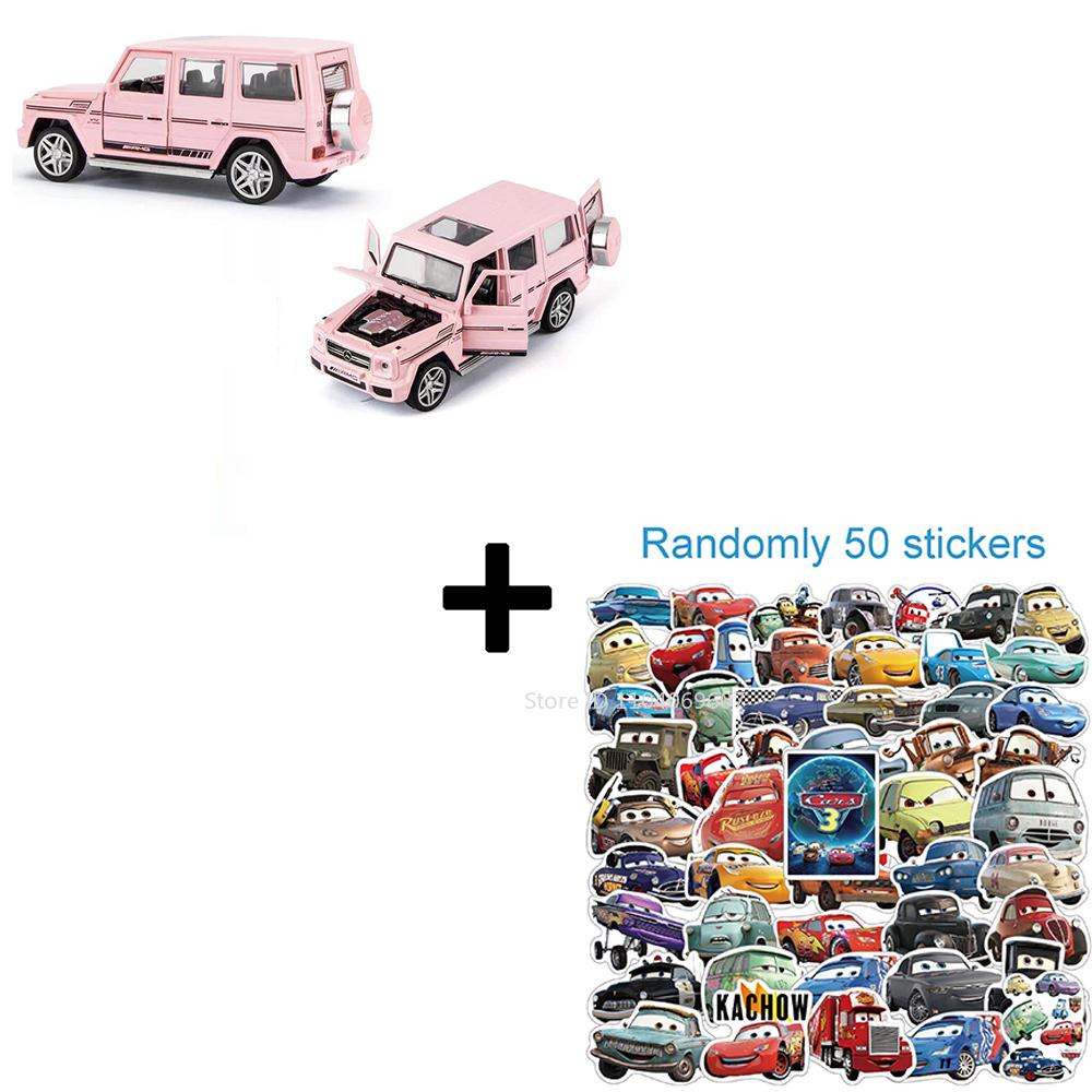 1:32 Scale G65 Alloy Diecast Toy Car Models 4 Doors Opened Sound Light Pull Back Hihgh Simulation SUV Vehicles for Kids Presents