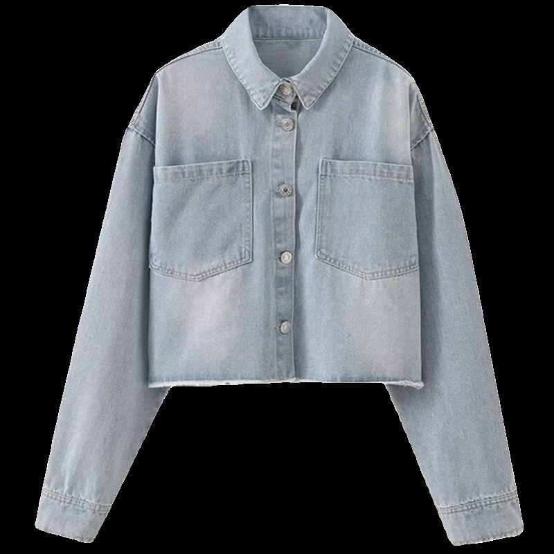Fashion Style 2024 Spring New Arrival Women's Clothing Casual All-Matching Short Denim Jacket Coat 1879032 406