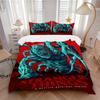 Stranger Things Horror Series Print 3Pcs Bedding Setduvet Cover With 2 Bedropillowcase Home Birthday Gift