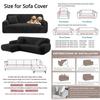 Stretch Velvet Couch Covers Cushion 1/2/3Seater Sofa Slipcovers Washable Elastic Sofa Cover Soft Thick Plush Furniture Protector