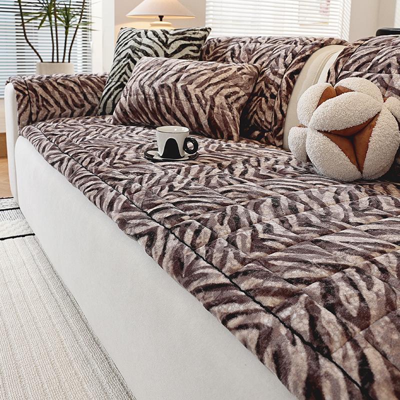 Extra Dicke Gerade Reihen Sofa Abdeckung Tuch Einzelstück Rutschfeste Sofaauflage Bezug Hautfreundlich Minimalistisch Herbst- und Wintersaison 70x70cm