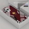 Goldenes Ahornblatt Holzmaserung Kurvenmuster Handyhülle Für iPhone 17 16 15 14 13 12 11 Pro Max Plus 16E 17 Air Gehärtetes Glas Cover