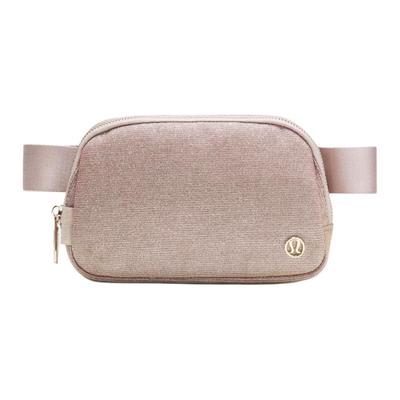 Everywhere 1L Belt Bag With Metal Logo Recycled Polyester Women Belt Bag Champagne-Pink Muses-Gold Gold LU9CN3S-074868