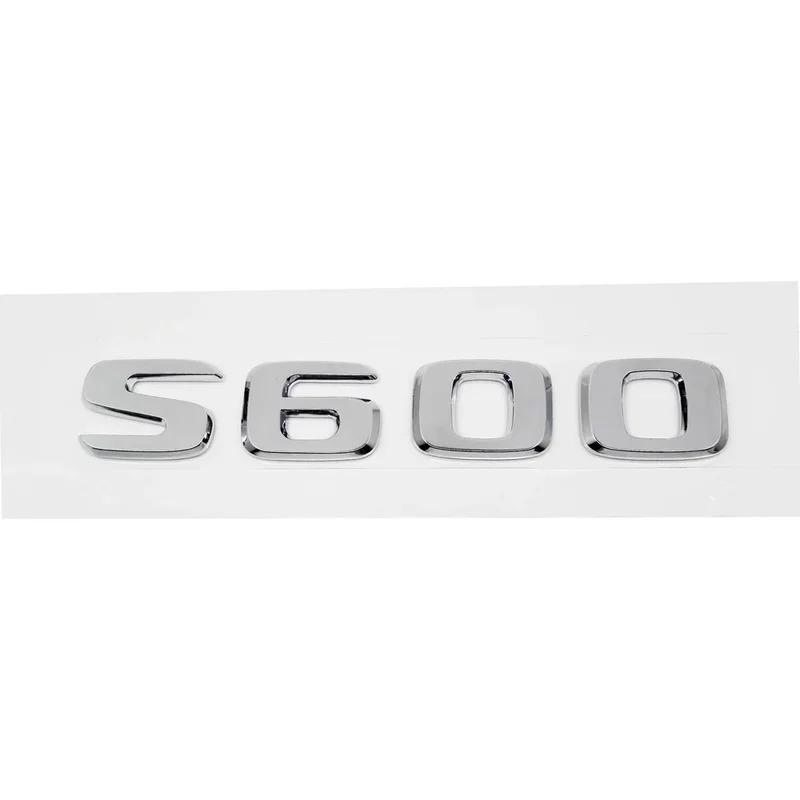 CXAFM1 ABS S500 S500L S600 S600L Trunk Rear Logo Badge Emblem Sticker For Mercedes Benz S Class W126 W140 W220 W221 W222 C217