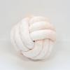 Nordic Handwoven Velvet Throw Pillow With Threestrand Rope Design For Living Room Decor