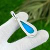 Mothers day Deal 925 Sterling Silver Blue Botswana Agate Stone Daughter Pendant