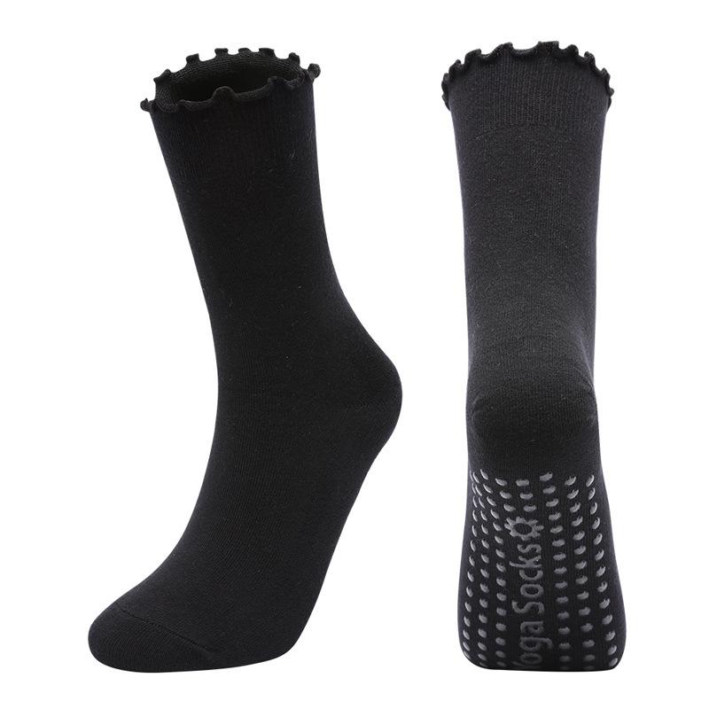 

New Women Yoga Socks Ladies Fitness Cotton Breathable Non-Slip Pilates Socks Damping Dance Ballet Grip Socks for Women Gym One Size