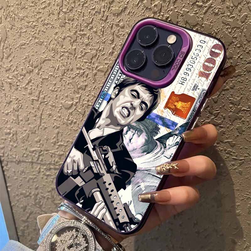 T-Tony M-Montana S-Scarface Fashion Phone Case For iPhone 17 16 15 14 13 12 11 Pro Max Colorful Cover Case Funda