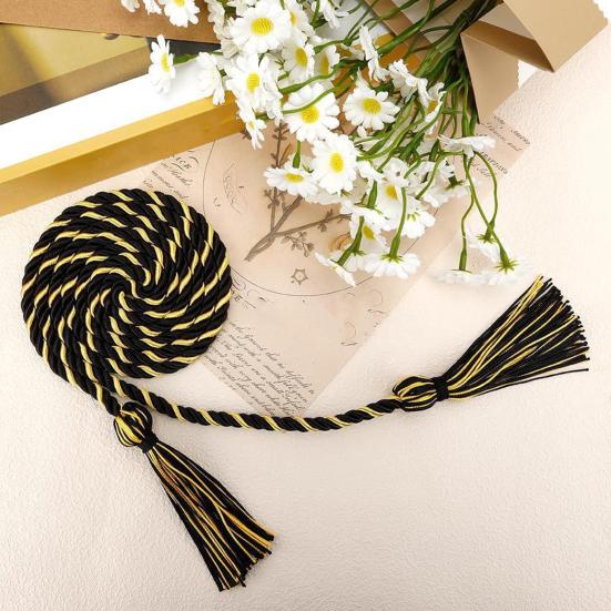 2026 Graduation Cord 5.6Ft Long Braided Cord Double Tassel Graduation Gown Cord for Graduation Ceremony Bachelor Master Doctoral