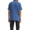 Levis Solid Color Knitted Short Sleeve Polo Shirt Men tops Blue A3121-0004