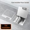 Stainless Steel Waterproof Power Socket Household Invisible Embedded Floor Socket Flat And Ultra-thin Socket