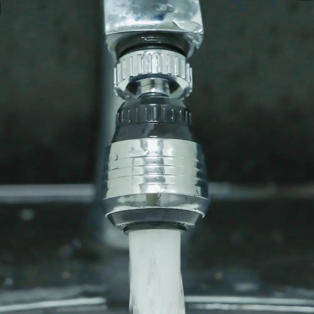 Splash-Proof ABS Plastic Sink Filter Water Saving Kitchen Faucet Extender 360 Degree Aerator Faucet Nozzle Swivel Tap