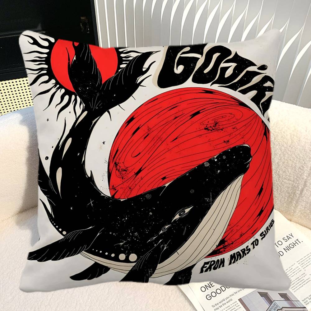 Goth GGojira Various Art Pillow Case Square Pillow Bedroom Sofa Leisure Comfort Cushion Car Home Decoration