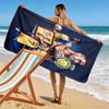 Rivalry Field: Messi vs Ronaldo beach towel Beach towel for vacation photos beach Absorbent bath towel Outdoor pool towel seaside
