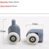 4 stuks-8 stuks/set Douchecabines Wieltjes / Douchecabine Rollers / Lopers/Wielen/Poelies Diameter 20mm/22mm/23mm/25mm/27mm