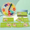 Children's Wooden Hour Clock Time Cognitive Board Early Education Educational Toys Kindergarten Primary School First Grade Mathematics Teaching Aids