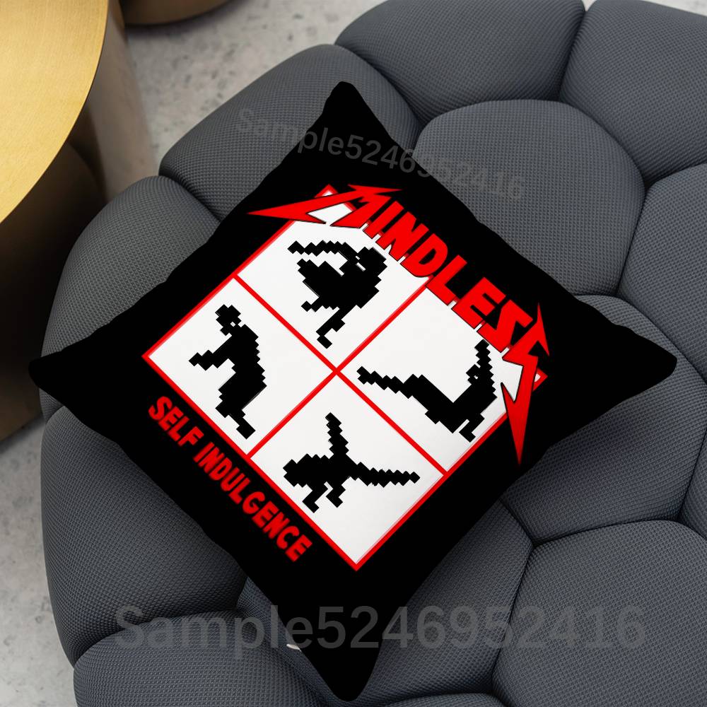 MSI MMindless Self Indulgence Pillow Case Cover Square for Decorative Cushion Bed Couch Sofa Classic Style Machine Washable