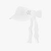 FAIRLIAR GOLF Organza Ribbon Pearl Visor (White)