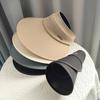 Summer vinyl large brim sunshade sunscreen hat children's outdoor fashion versatile Korean version foldable empty top sun hat