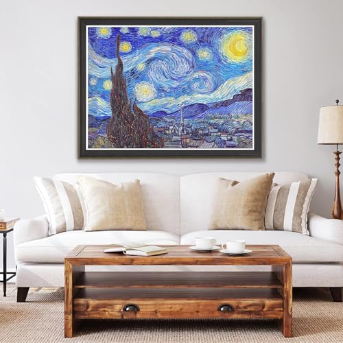 Pinto 4,800-Piece Plastic Jigsaw Puzzle "Van Gogh Starry Night" (115x86cm) for Adults, Difficult, No Broken Pieces, Click-together [H3070]