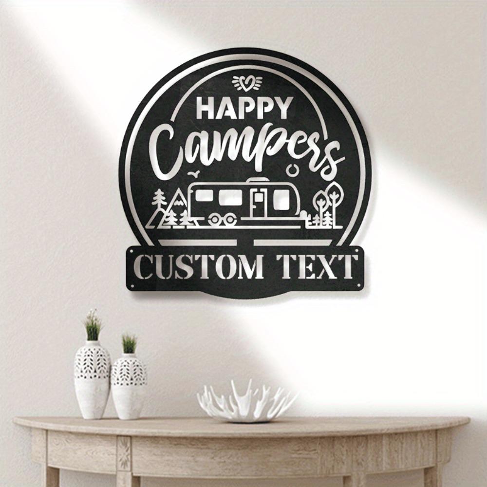 Retro Camper Van Metal Sign RV Decor for Camping Fans