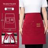 Custom Waterproof Canvas Waist Apron with Logo for Catering, Milk Tea Shops, Baristas