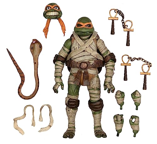 NECA Turtles X Universal Monsters Michelangelo As Mummy Figure NECA TMNT