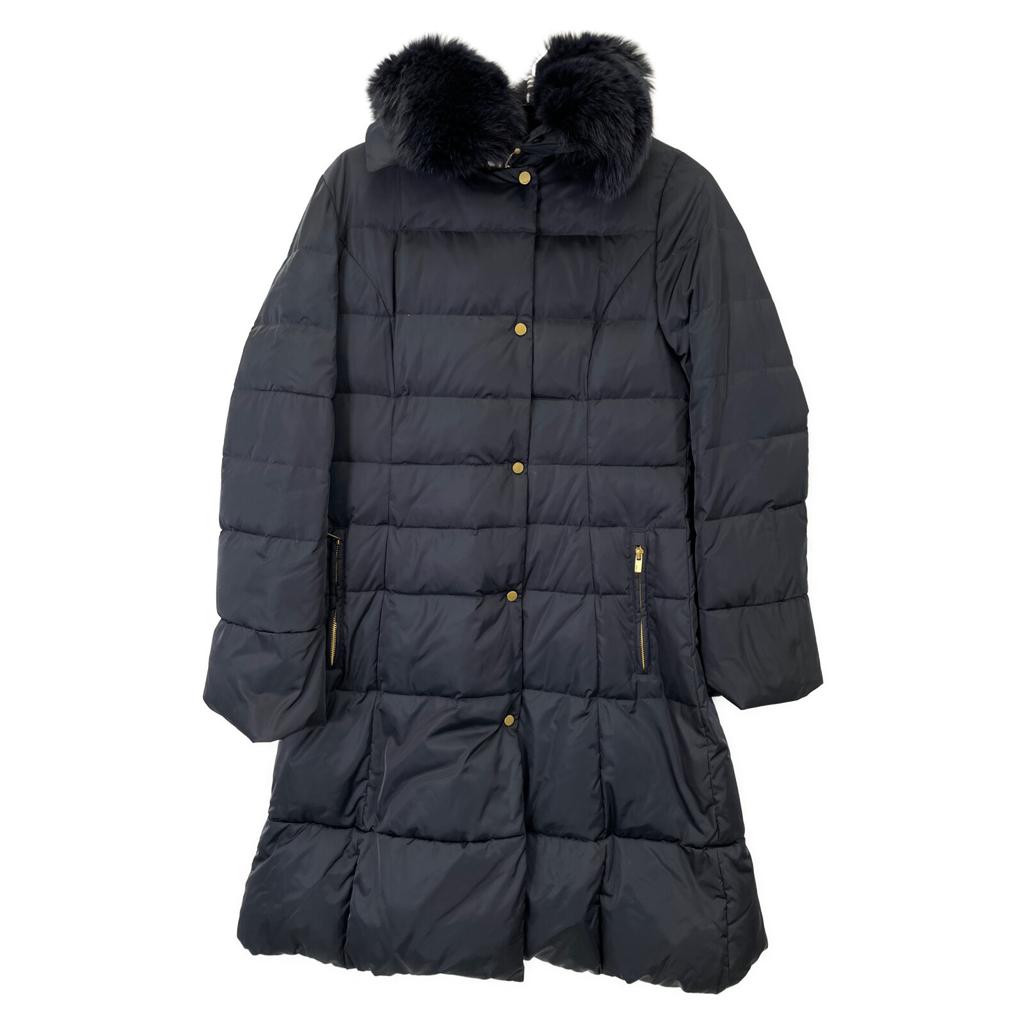 EPOCA Navy Blue Fox Fur Down Coat coat 44 NavyUsed