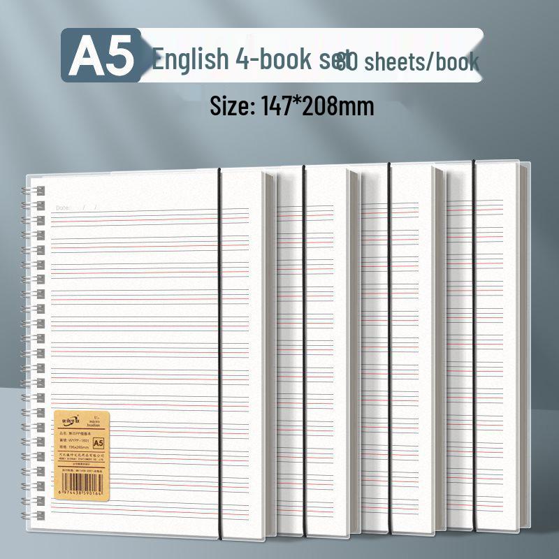 Minimalist Flip Coil Notebook B5/A5 - Thick College/Postgraduate English Record Book