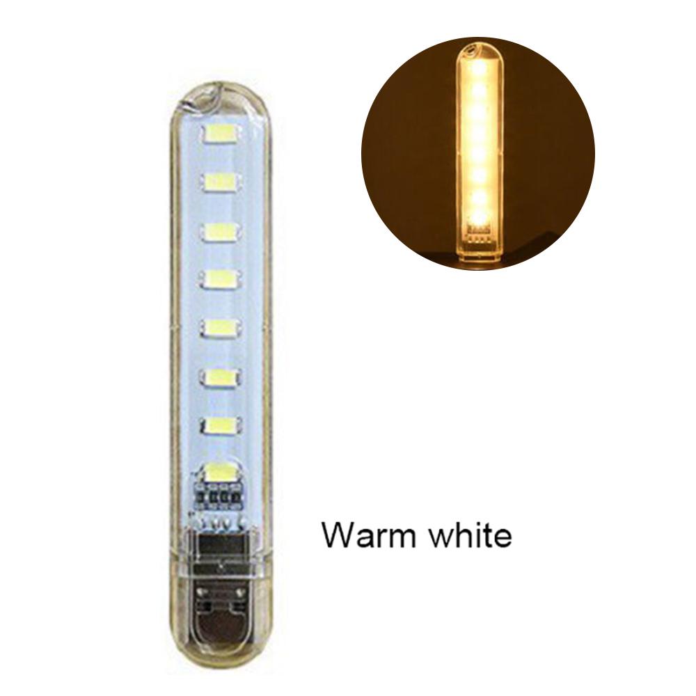 Mini přenosná USB LED knižní lampa DC5V ultra jasná čtecí knižní stolní lampa 3LED 8LED světla pro power banku PC notebook notebook