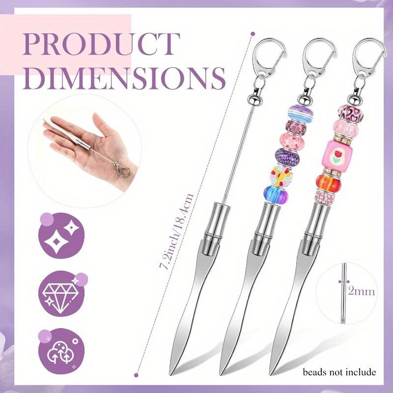 1pc Decorative DIY Stainless Steel Letter Openers with Keychain Lightweight, Portable, Easy-to-Use Mail Opener Tools for Efficient Mail Handling