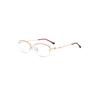 High-End Women'S Business Glasses Frame Metal Alloy Glasses Frame Half Frame Myopia Glasses Frame