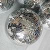 Silver Reflective Disco Ball Ornament for Weddings, Bars, and Events