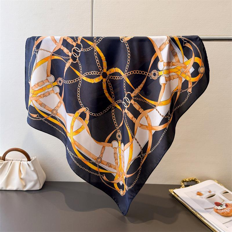 Fashion Paisley Print Silk Hairbands Scarf Women 2026 New Elagant Bandana Neck Kerchief Head Bands Foulard Female Scarfs