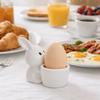 Stable Ceramic Egg Cup Smooth Rabbit Eggs Cup Creative Egg Stand Holder  Easter Decor