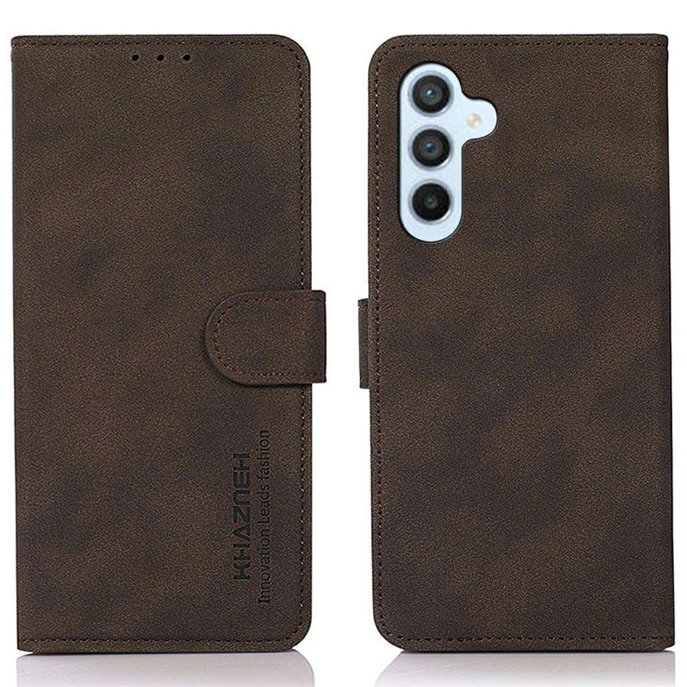 

For Samsung Galaxy A56 5G Stand Case PU Leather Wallet Phone Cover Brown