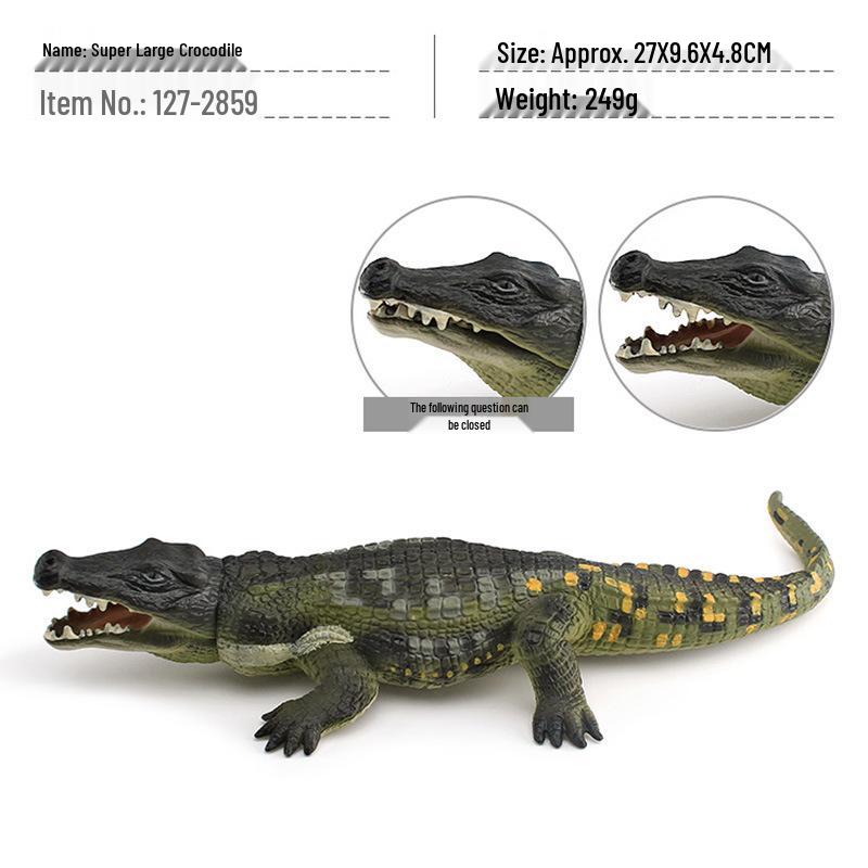 Multistyle PVC Crocodile Wildlife Model Static Ornament