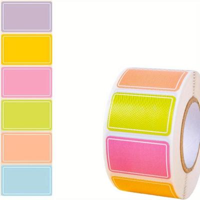 500Pcs/Volume Self-adhesive Name Sticker Writable Label Sticker Food Label Condiment Jar Clothes Waterproof Label