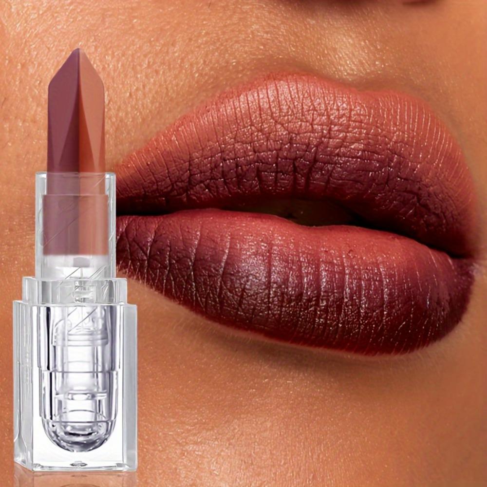 Two-Toned Soft Matte Lipstick - Long-Lasting and Non-Transferable Lipstick Moisturizing Lipstick for Party and Daily Use
