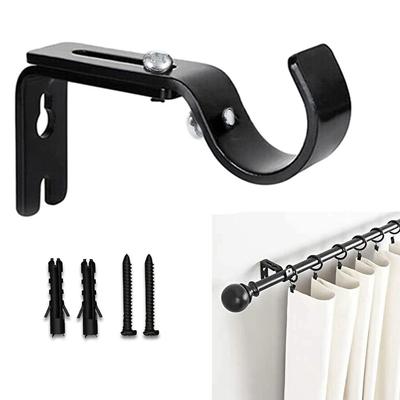 Bracket Plus Set For Drapery Rod Poles Hooks Modern