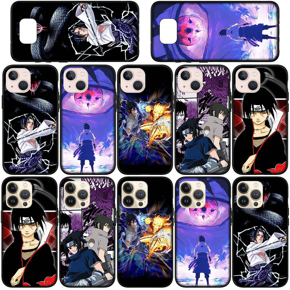 Phone Case for iPhone 17 15 16 Plus Redmi Note 14 12 11 13 Pro Max Huawei P30 P20 Lite OPPO A60 A40 A80 A54 Sasuke Uchiha Coque Narutos Cartoon Cover
