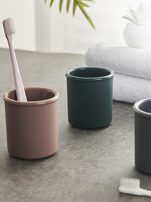 FLAITO Domestic Silicone Pastel Bathroom Toothbrush Cup 210ml Charcoal gray