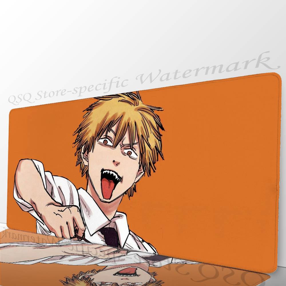 Denji Anime Chainsaw Man Mousepad Mouse Mat Desk Mat With Pad Gaming Accessories Prime Gaming XXL Keyboard Pad Padding Mat