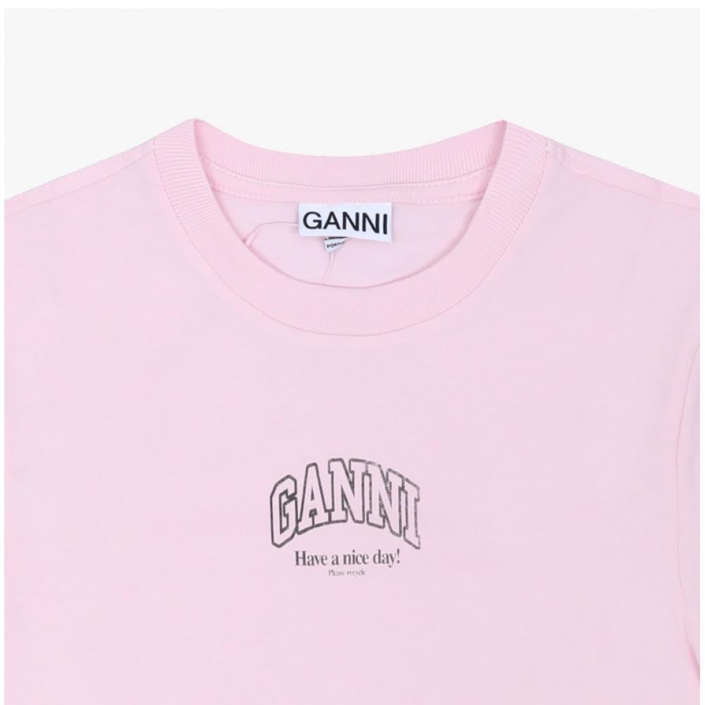 Ganni Women S T ShirT eSSenTial Logo A1050057 868