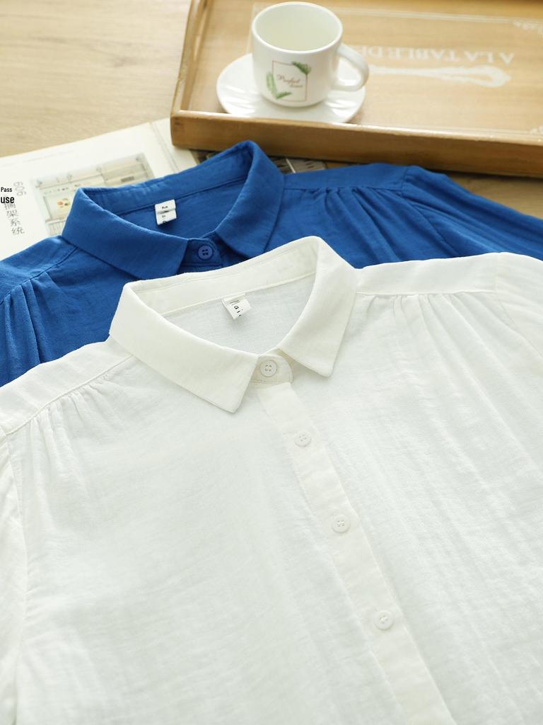 Women's Long Sleeve Lightweight Gauze Shirt - Soft, Breathable, and Slimming Top