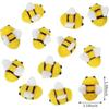 Felt Bees for Crafts, 12 Pcs Small Wool Bumble Bee Plush Decor for Baby Shower Decorations, Party Supplies and Costume DIY