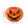 Pumpkin Ornament with Hollow Opening Halloween Resin Carved JackO'Lantern Statue for Home