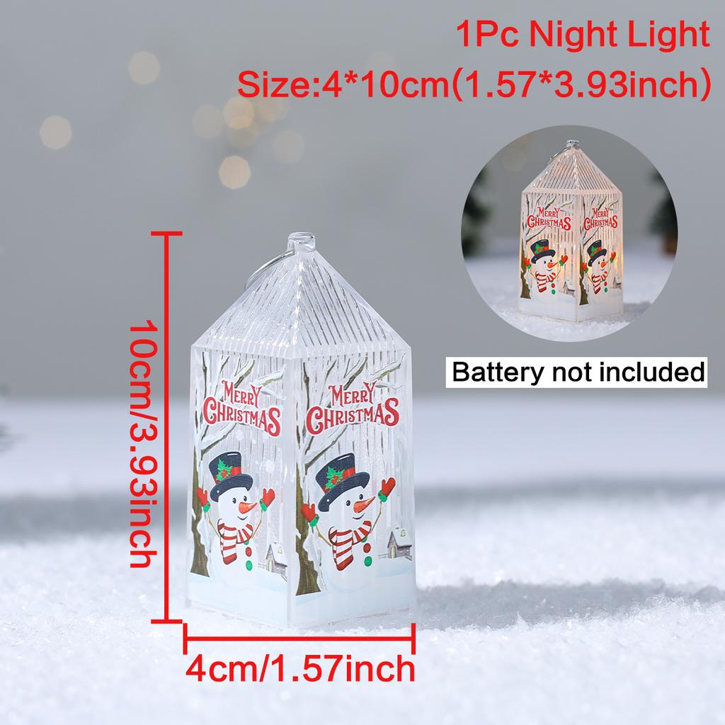 Christmas Lantern Light Ornament Merry Christmas Decorations for Home 2025 Navidad Christmas Tree Decor Xmas Gift New Year 2025