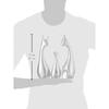 Heminredning Glad Silver Hjort Staty Familj Piano Finish Keramiska Figurer (Set om 3, Silver)